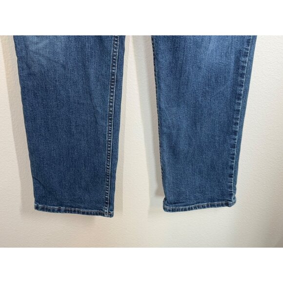 Abercrombie & Fitch 90s Straight Leg Ultra High Rise Jeans Sz 10 R 30 Blue Denim - Picture 4 of 12